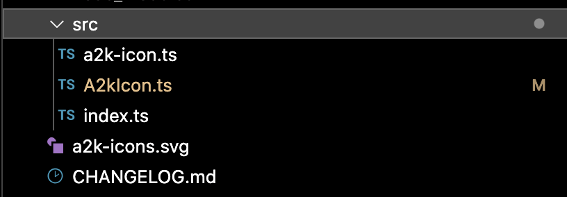 Screenshoot of the architecture after migrating icons to our a2k-icons.svg