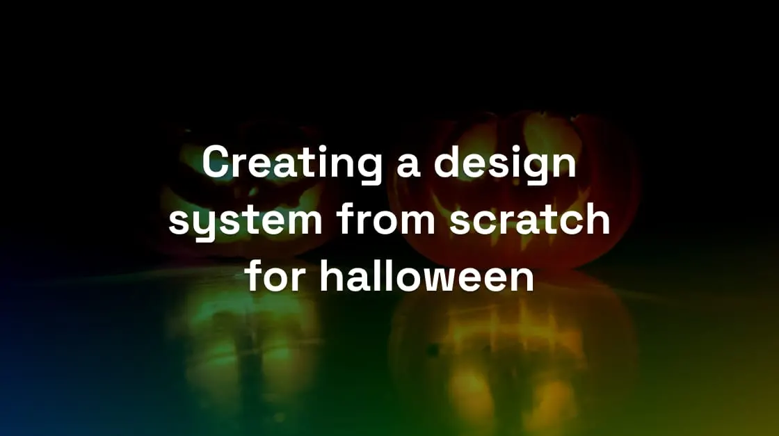 Blog title in gradient background with 2 pumpkins.