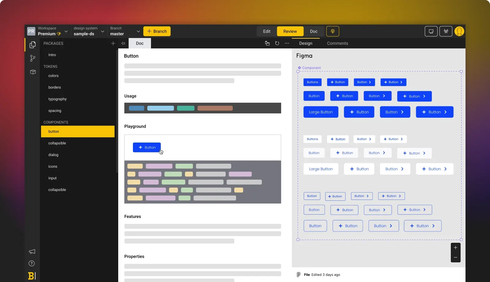 Backlight interface Figma integration