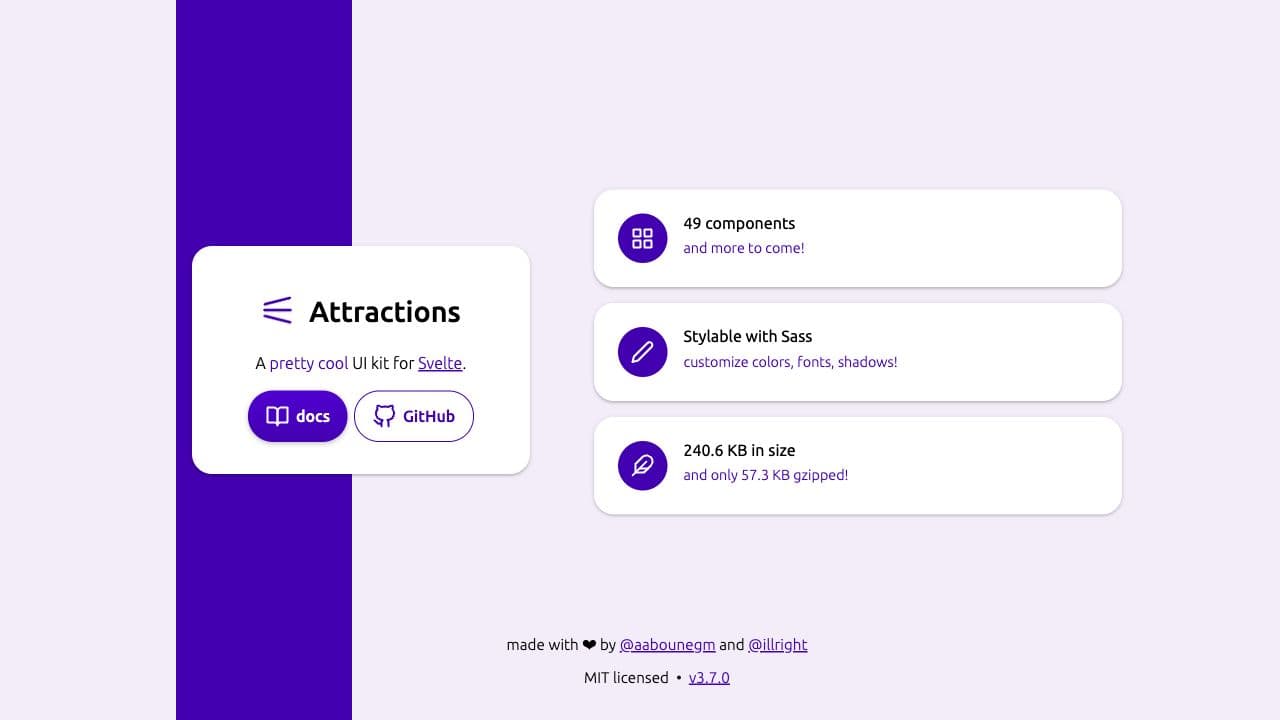 Screenshot of Attractions