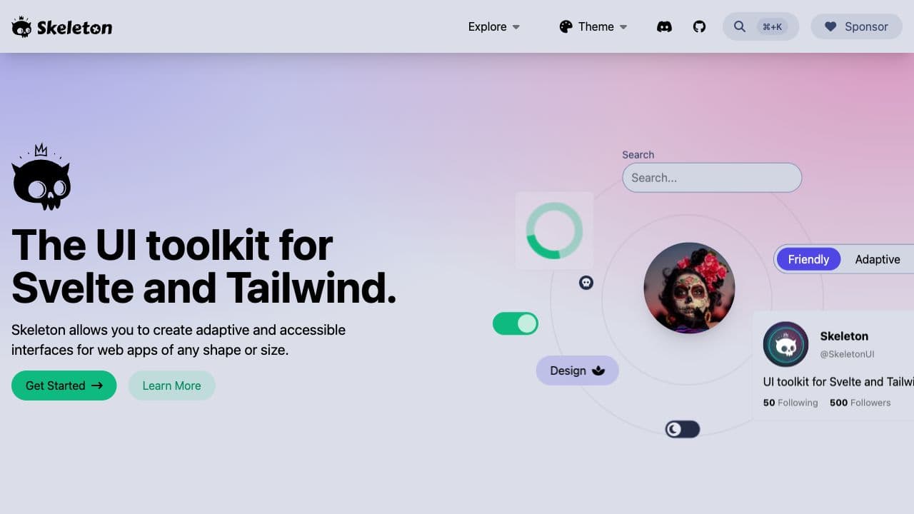 Screenshot of Skeleton