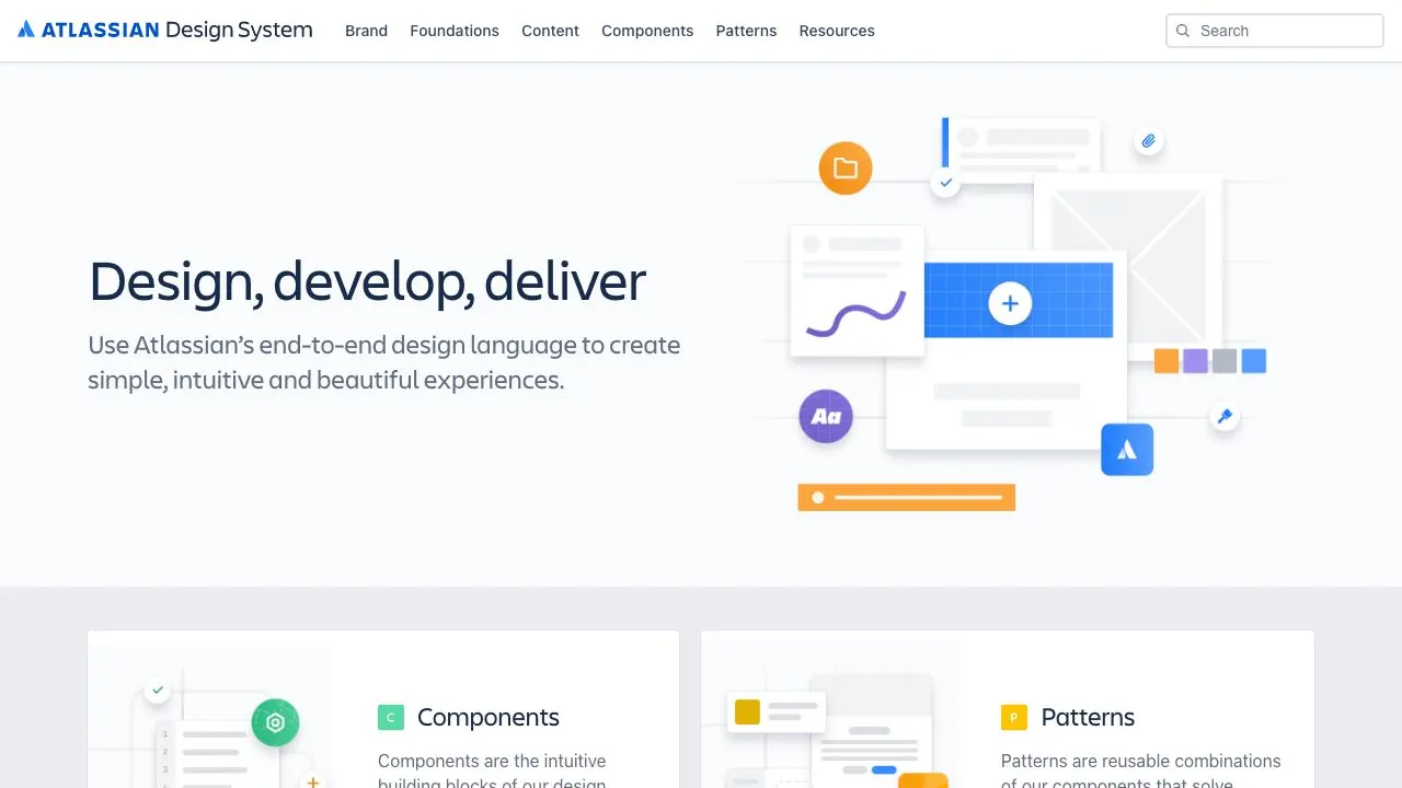 Atlassian Design System screenshoot